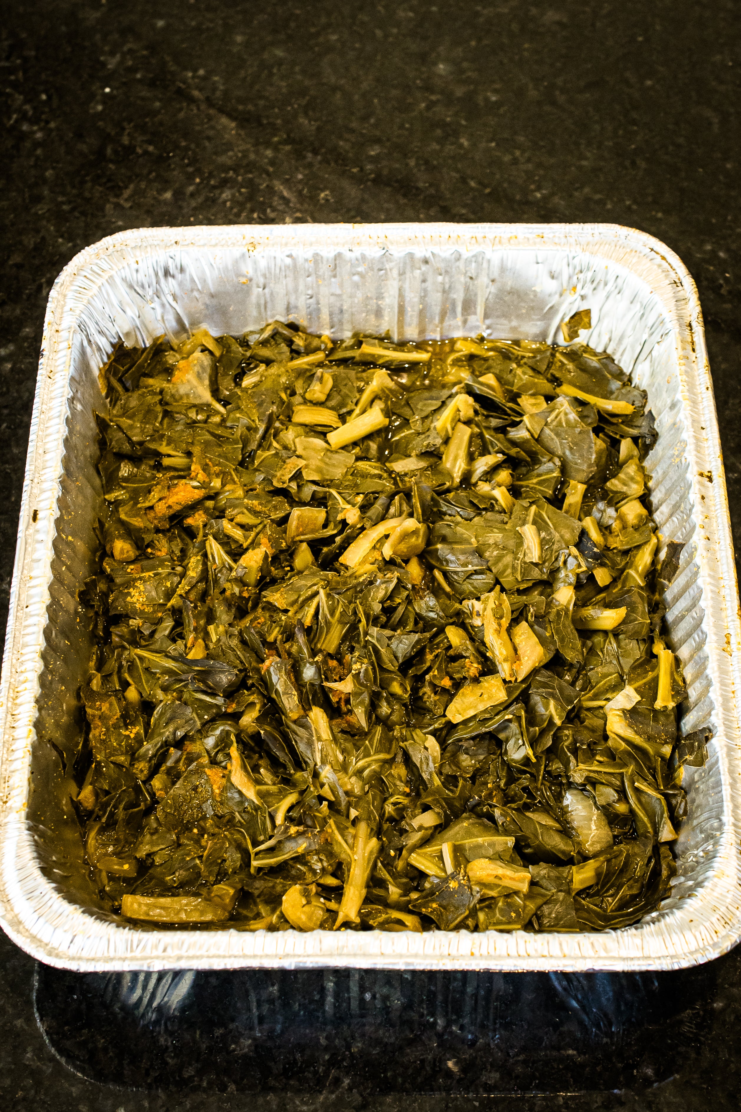 Oakwood smoked collard greens