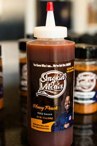 12 oz Smokin H's signature honey Peach barbecue sauce